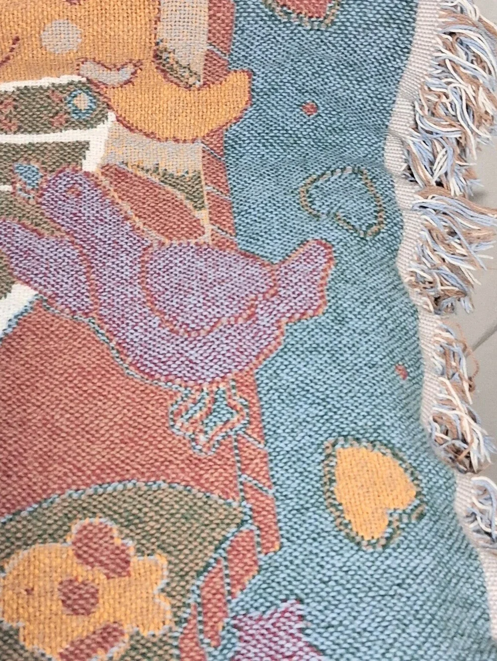 Whimsical Magical Woven Tapestry for Wallcovering or Bed Coverlet 42